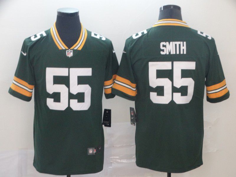Men Green Bay Packers #55 Smith Green Nike Vapor Untouchable Limited Player NFL Jerseys